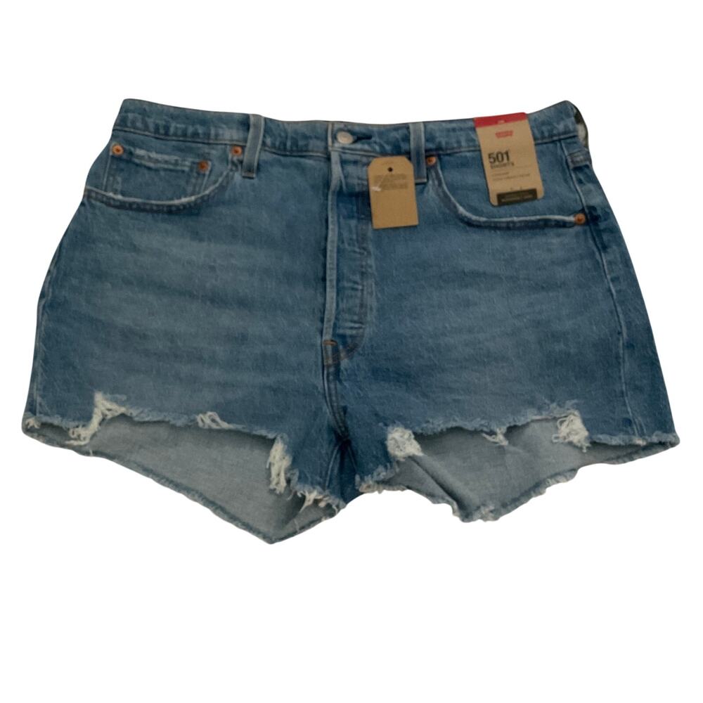 Levi’s Women’s 501 Cut Off Button Fly Denim‎ Shorts - Size 34 - NEW